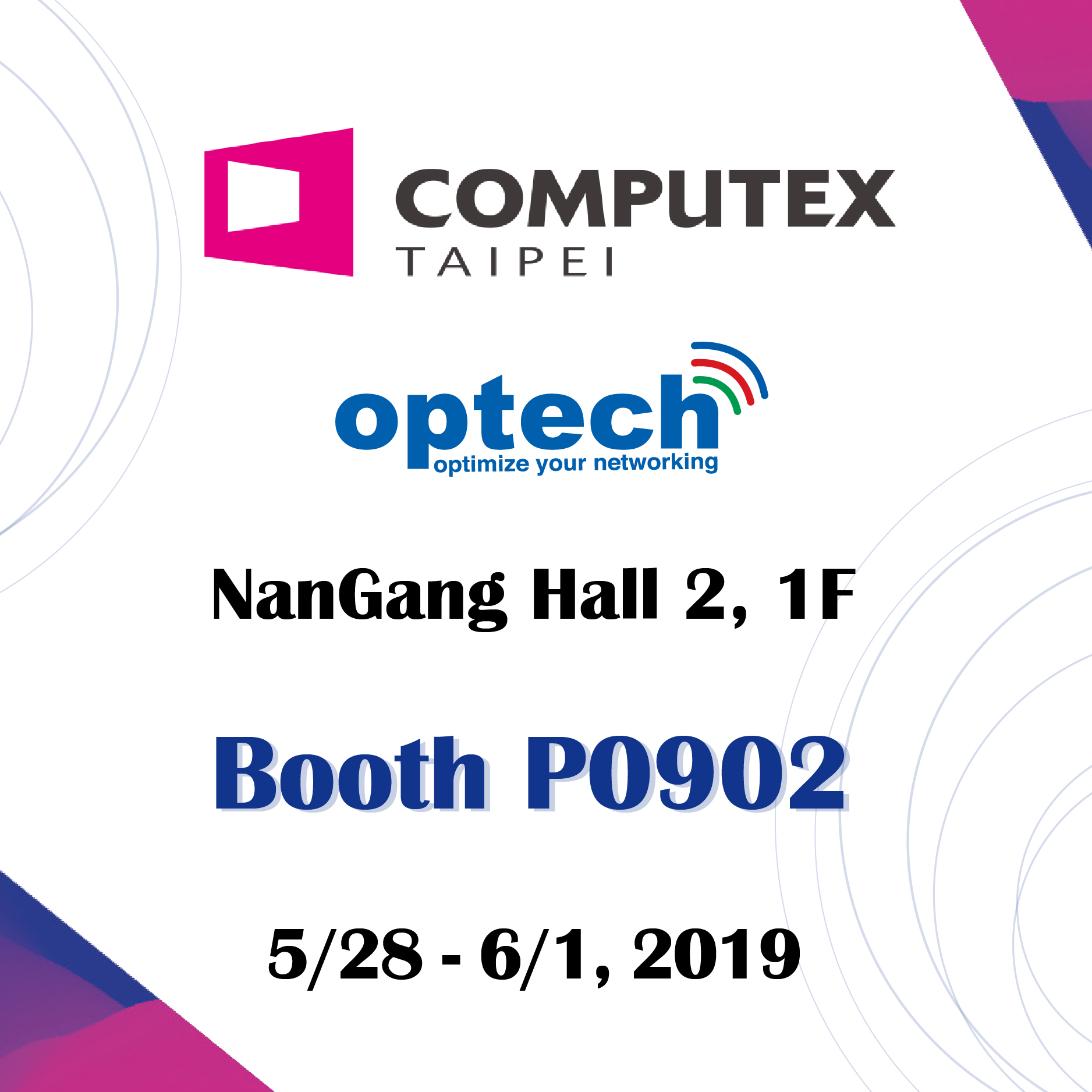 Join Optech at Computex 2019