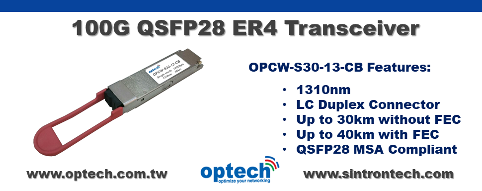 100G QSFP28 ER4  Transceiver