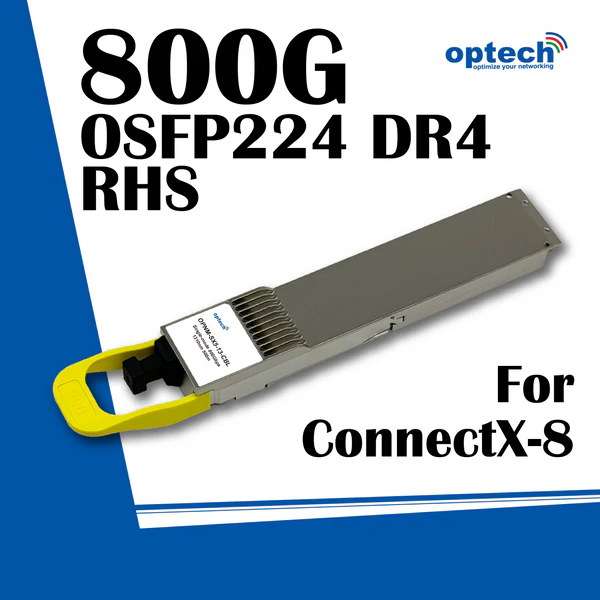 Read more about the article 800G OSFP224 DR4 Transceiver for AI & HPC Networks | Optech NVIDIA-Compatible MMS4A20-XM800